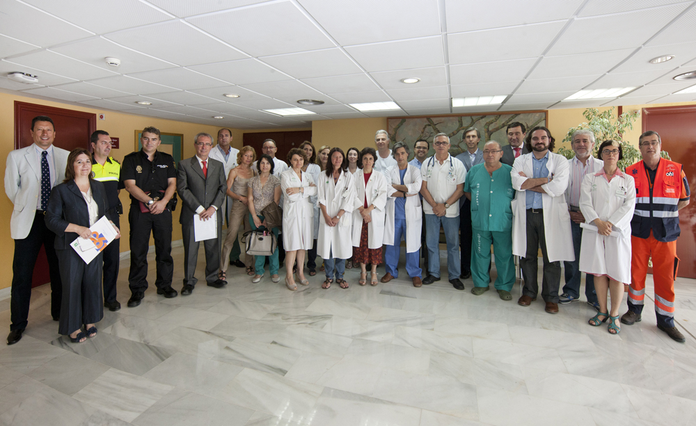 Representantes de las diferentes disciplinas e instituciones sanitarias y no sanitarias que intervienen en la compleja modalidad de Donación en Asistolia en Sevilla