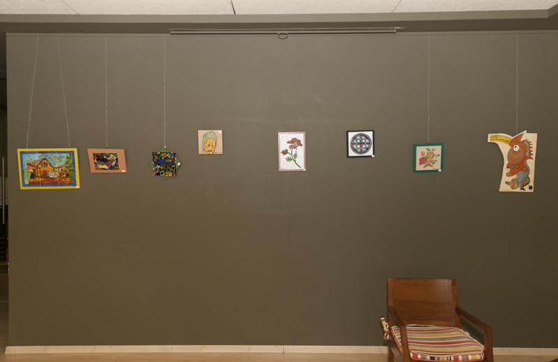 Algunas de las obras que pueden verse en el centro Adorea