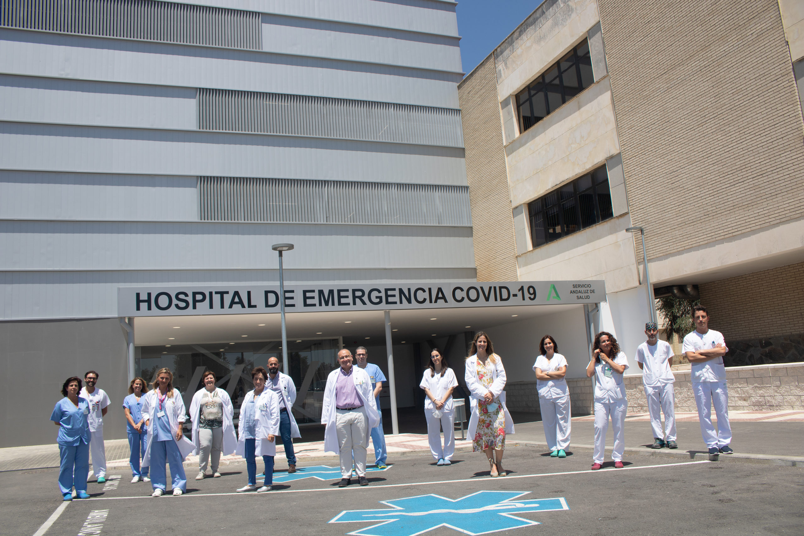 Imagen de los profesionales del Hospital de Emergencia Covid-19