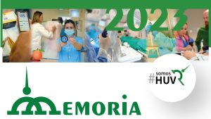portada de memoria 2023 Hospital Universitario Virgen del Rocío Sevilla