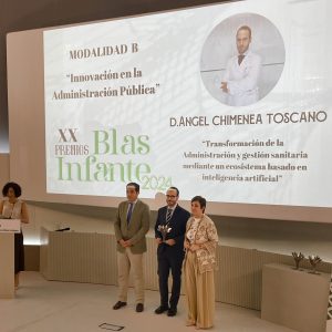 XX Premio Blas Infante 2024 Ángel Chimenea Toscano Hospital Universitario Virgen del Rocío Sevilla