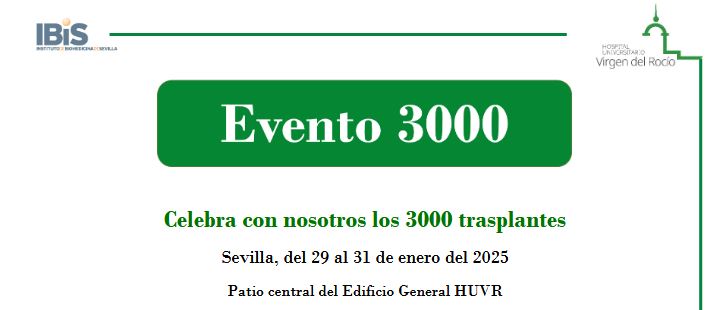 EVENTO 3000. Celebra con nosotros los 3000 trasplantes