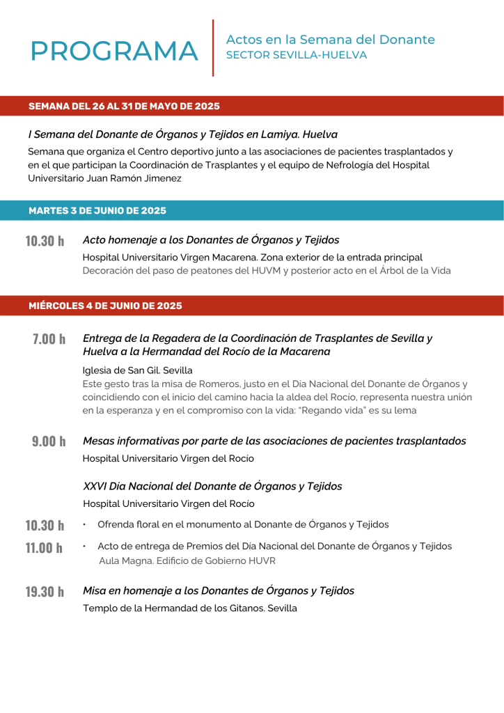 PROGRAMA DIA NACIONAL DEL DONANTE